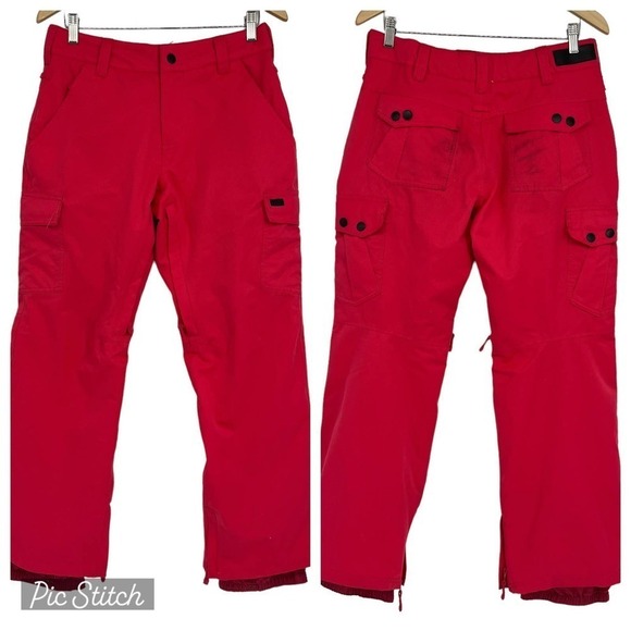 Vintage Y2K Empyre Snow Pants & Jacket Set Pink Purple Plaid Ski Snowboard Small - Picture 10 of 16